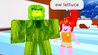 why does roblox grinch look like lettuce…??