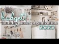 SMALL LAUNDRY CLOSET BUDGET ORGANIZE & DECORATE 2020 / EXTREME CLEAN, DECLUTTER, & ORGANIZE WITH ME