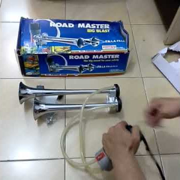 Klakson telolet 2 corong terompet besi DINAMO