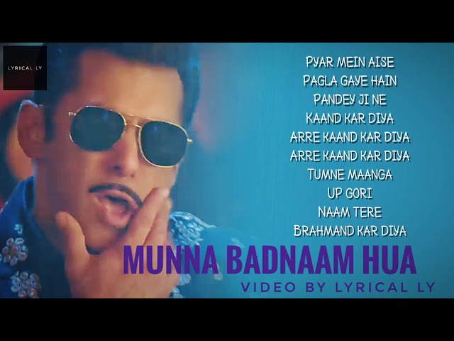 Munna Badnaam Hua [Lyrics] ||Dabangg~3||