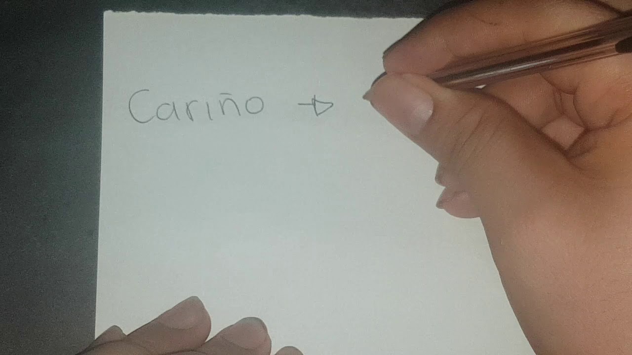 Como Se Escribe en Ingles Cariño - YouTube