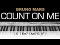 Bruno Mars Count On Me Karaoke Chords Acoustic Piano Cover Instrumental Lyrics