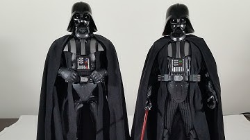 Hot Toys MMS279 Darth Vader comparison with Sideshow Darth Vader Deluxe