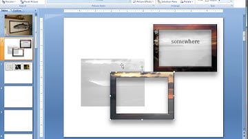 How to create some picture frames in PowerPoint