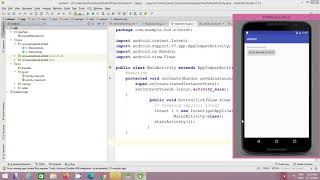 Example of Explicit Intent in Android