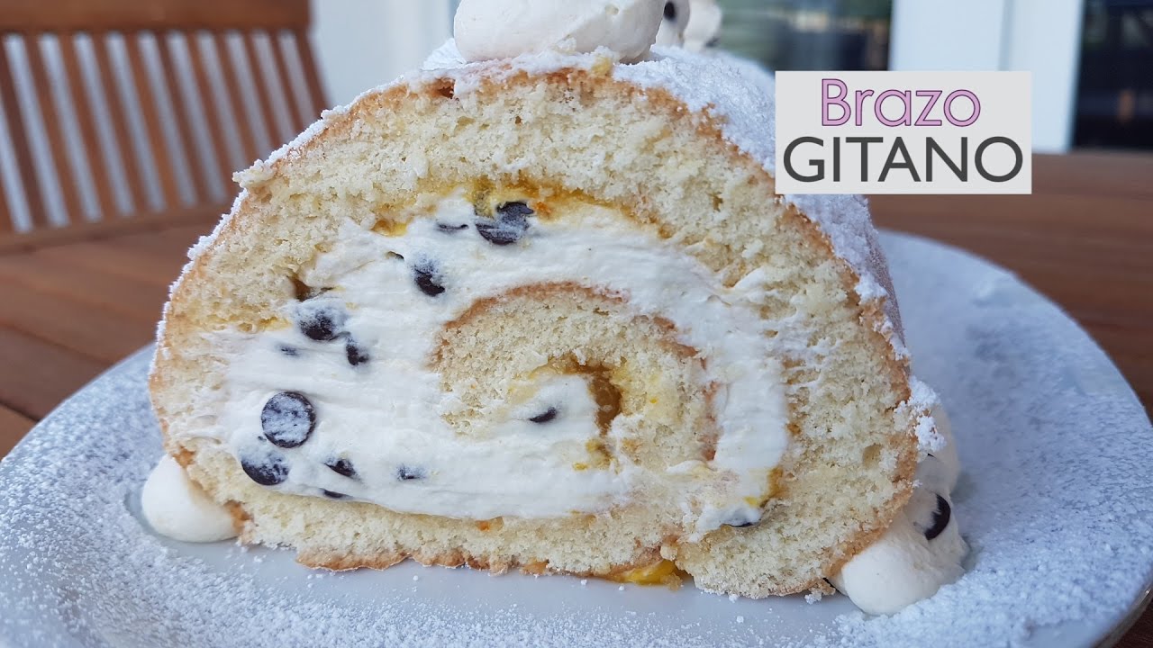 Brazo gitano (Brazo de reina - Pionono) - Casero - Facil y paso a paso