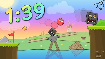 Red Ball 4 Volume 1 Speedrun in 1:39.700 (WR)