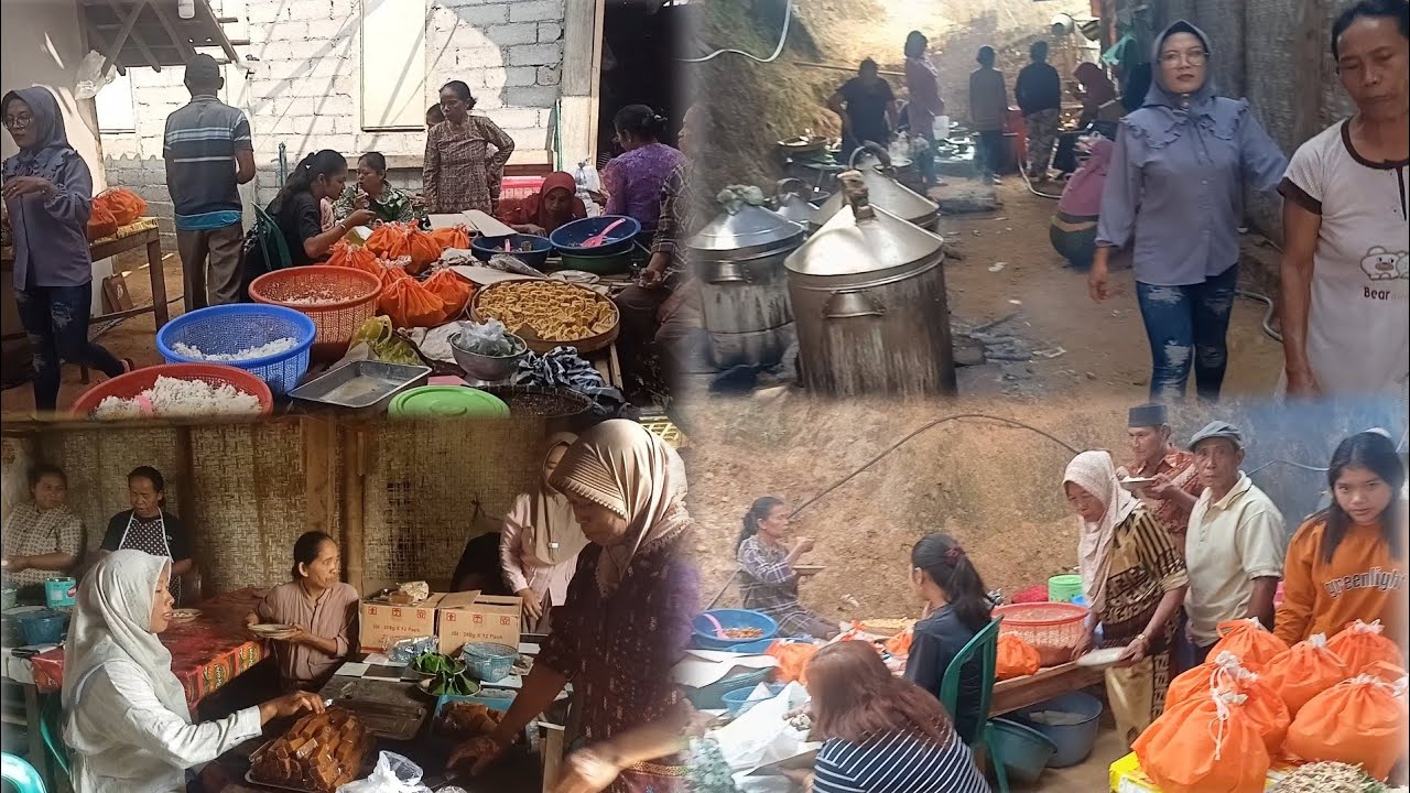 rewang hajatan mantu di desa pedalaman hari pertama, tradisi Jawa