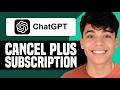 Cómo cancelar la suscripción a ChatGPT Plus - Tutorial fácil