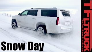 4x4 vs 4Auto vs Snowstorm: Chevy Suburban 4WD Snow Day Review