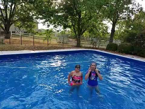 Pool challenges for when it's 90+ in September - YouTube