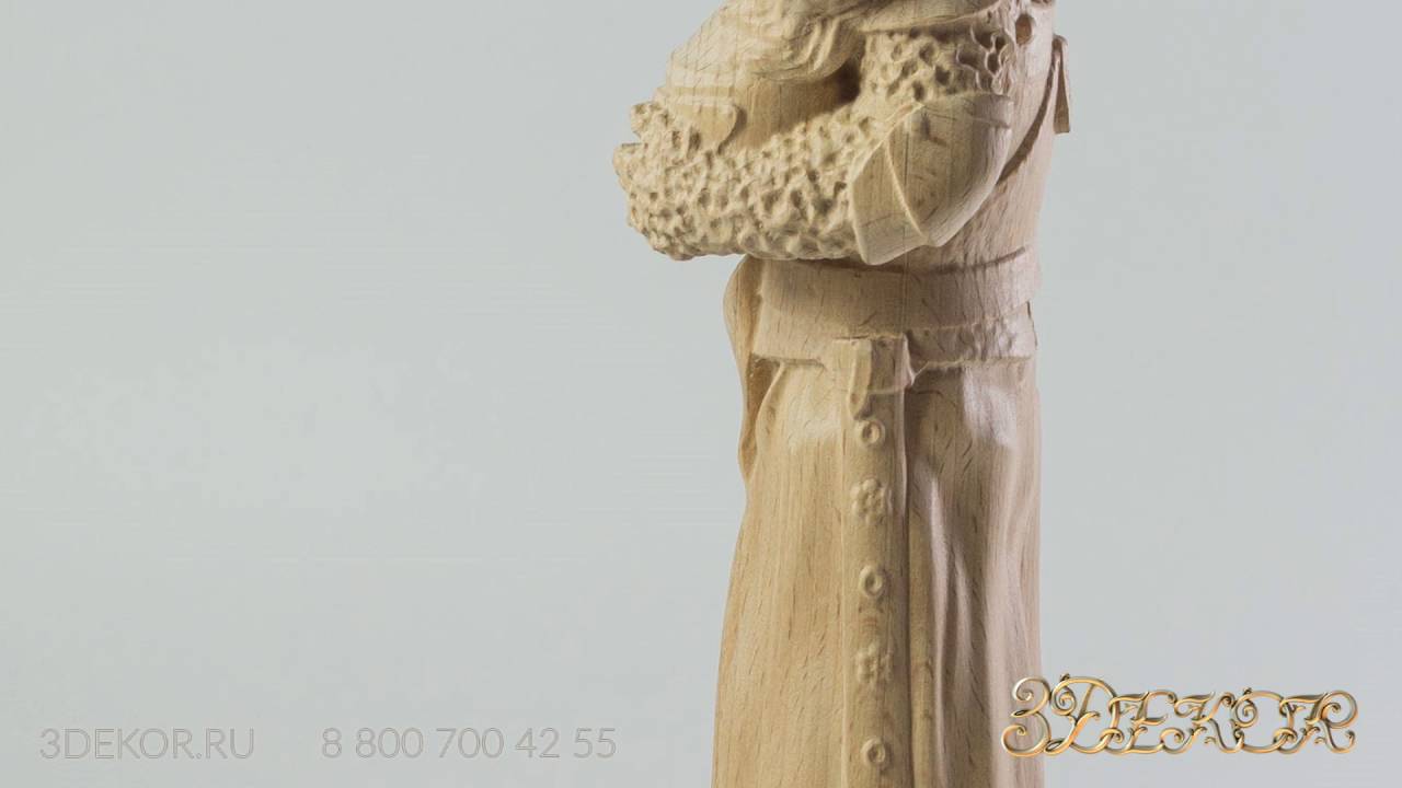 Статуя средневекового рыцаря из дерева - YouTube