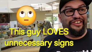 Opie and Carl Ruiz - Laughing at all the unnecessary signs - @OpieRadio @CarlRuiz