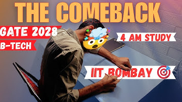 The Comeback ✅|  4 AM STUDY IN WINTERS | GATE 2028📚| IIT BOMBAY 🎯| #studyvlog #gateexam #gate2028 