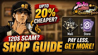 Save $$$ BEFORE Buying ANYTHING! Shop Guide, What To Buy | JoJo's JJBA Golden Spirit | JoJo GS