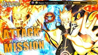 NXB NV || Solo Attack Mission || Naruto Kurama Link Mode