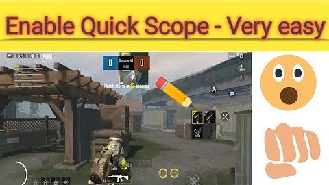 How to enable quick scope button in PUBG MOBILE LITE || Very easy || PUBG KING