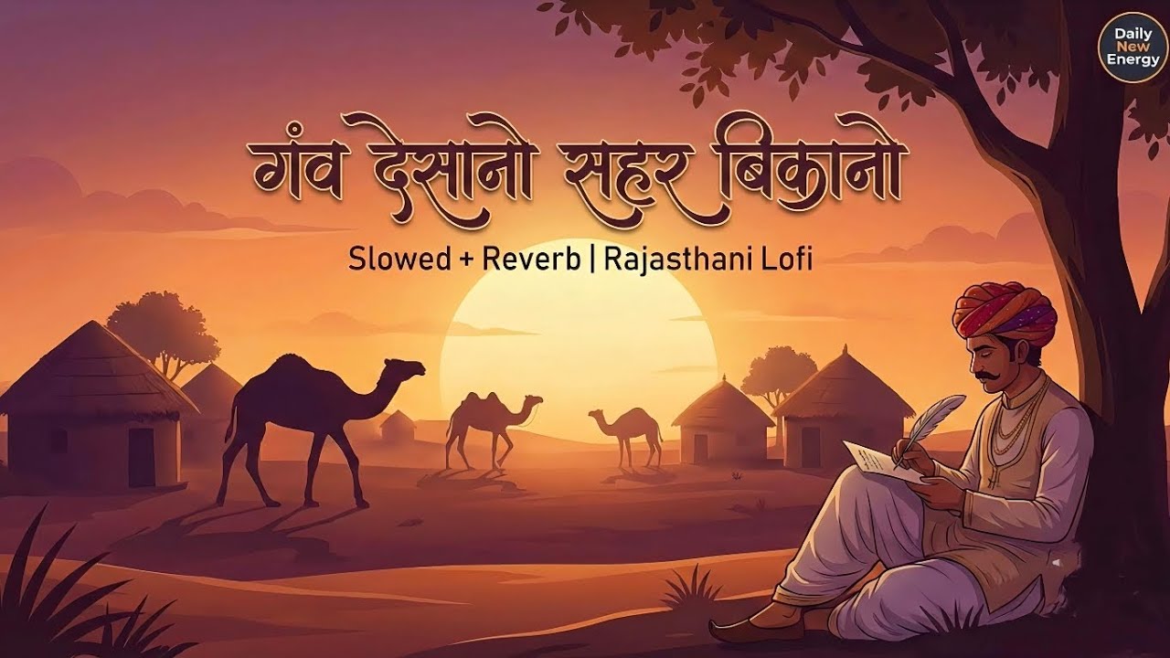 Ganv Desano Sahar Bikano (Slowed + Reverb) | सुकून भरा राजस्थानी लो-फाई | Daily New Energy