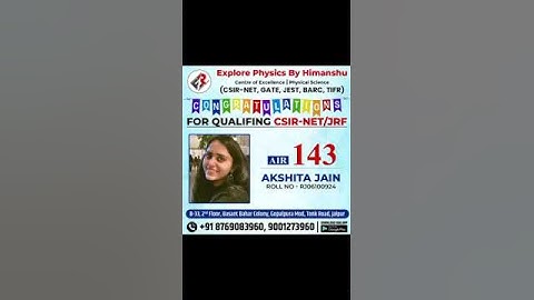 30+ results in CSIR - NET JUNE 2023