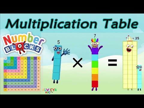 Multiplication Table Times Table With Numberblocks Youtube