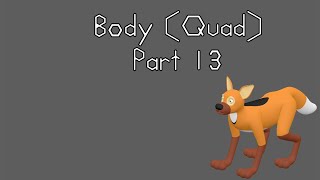 Making A Maned Wolf Character With Blender - Part 13 B