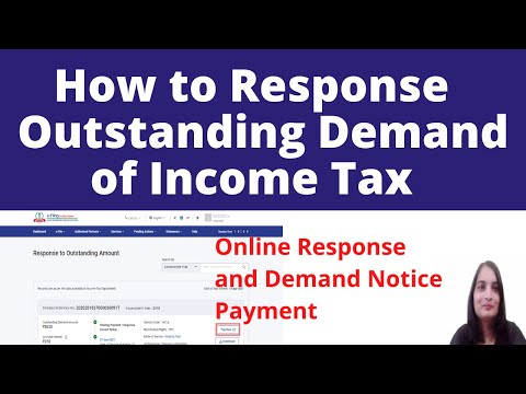 How to Response outstanding Demand on New Income Tax Portal| How to give Income Tax Notice reply|