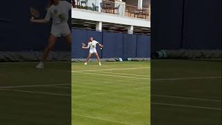 Qinwen Zhengs Forehand Up Close En Route To Queens Quarter Finals