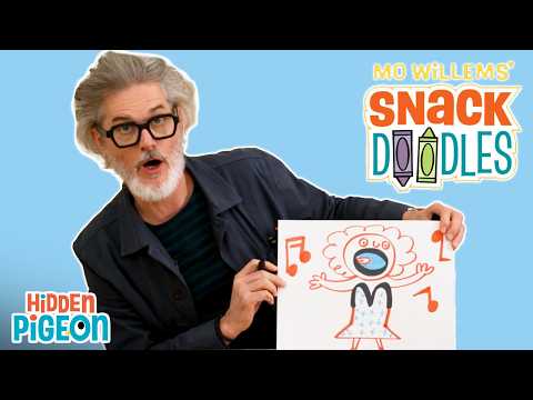 ✏️ Draw with Mo Willems the Number 30! | Snack Doodles | Hidden Pigeon Channel