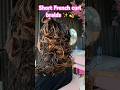 Trendy Short French Curl Braids Tutorial 💫 #frenchcurlbraids #protectivestyles #shorts