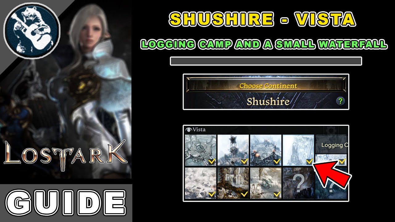 Logging Camp and a Small Waterfall Vista Location in Lost Ark | Shushire Locations Guide