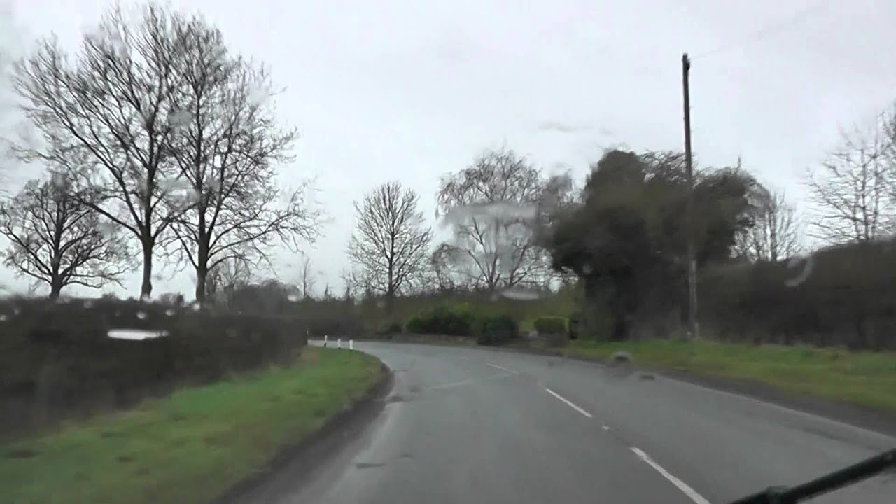 Driving On The B4220 & B4214 From Cradley To Ledbury, Herefordshire, UK 15th March 2013