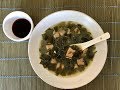 Вкусный суп с водорослями и говядиной | Корейский суп с вакаме «Миёккук»