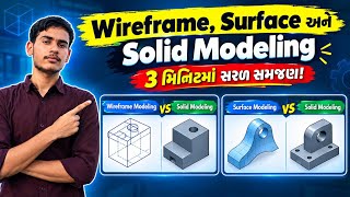 Wireframe, Surface & SolidModeling| CAD/CAM Gujarati | DiplomaMechanical