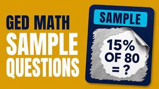 Math GED sample questions #GEDMath #GEDSampleQuestions