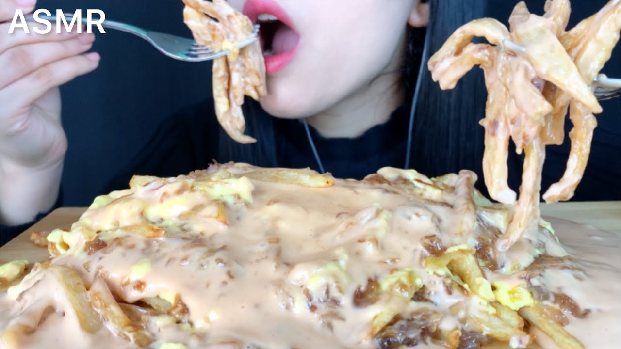 ASMR Animal Style Fries | Mukbang (Eating Sounds)
