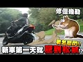 新車第一天就壓到松鼠!!? KRV MOTO版鍊條太暴力了吧!!這還是速克達嗎?