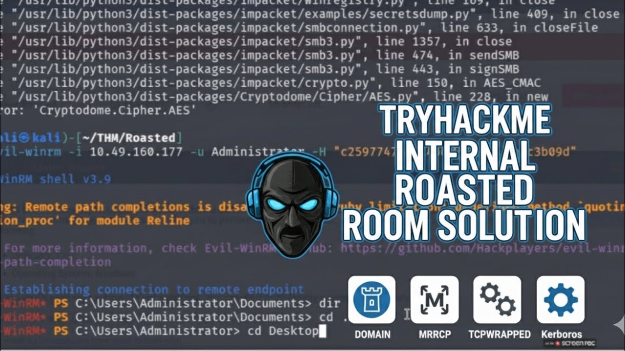 Unlocking VulnNet Roasted Room: Ultimate DOMAIN, MPRPC TCPWRAPPED Solutions! 🚀 Administrator Hacked!