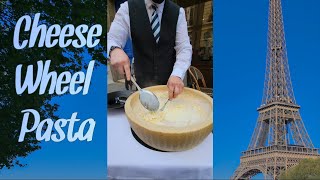 French Chef Makes Pasta From GIANT Cheese Wheel on Paris Street  #paris #pasta #cheese by FreeRangeFisherman 458 views 1 year ago 2 minutes, 5 seconds