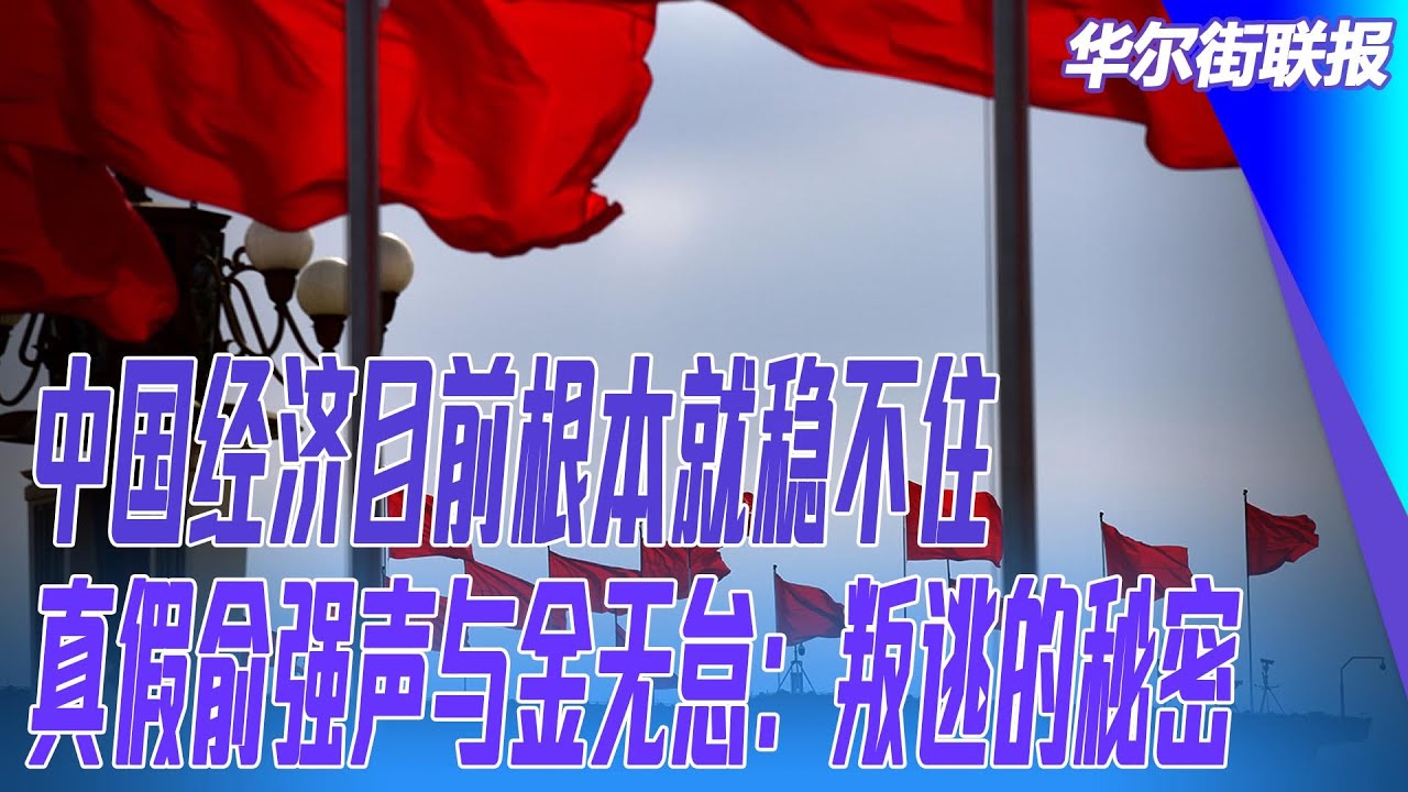 中国经济目前根本就稳不住;真假俞强声与金无怠:叛逃的秘密;吴晓波罪名是讲坏话? |华尔街联报 - YouTube