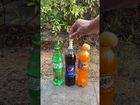 Coca vs Sprite vs Mentos Experiment