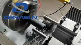 CNC automatic Plastic pipe threading process PVC pipe threader PP pipe threading Extrusion line