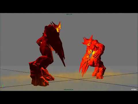DOOM 4 - Lava Monster Animations