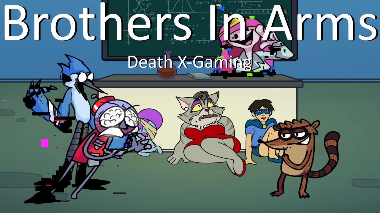 Friday Night Funkin' Brothers In Arms But Pibby Benson & Mordecai Vs