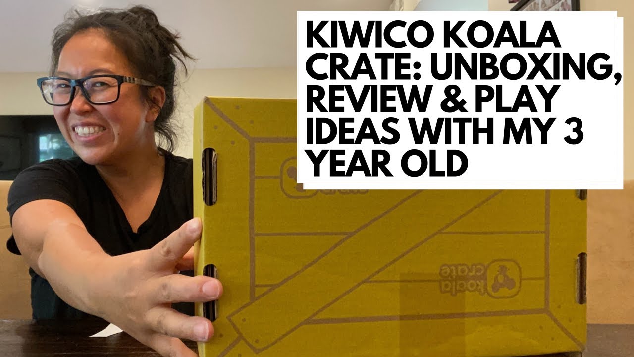 KiwiCo Playground Koala Crate Unboxing, Review & Play with my 3 Year Old!