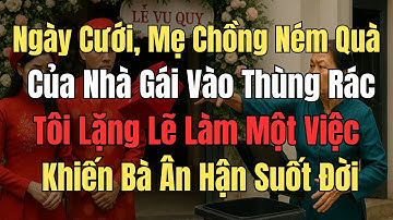 Ngày Cưới, Mẹ Chồng Ném Quà Của Nhà Gái Vào Thùng Rác Tôi Lặng Lẽ Làm Một Việc Khiến Bà Ân Hận