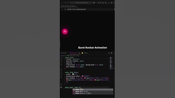 🔥 Navbar Burst Menu Animation | Neon Menu Icons ✨| HTML CSS JavaScript | #html #css #javascript