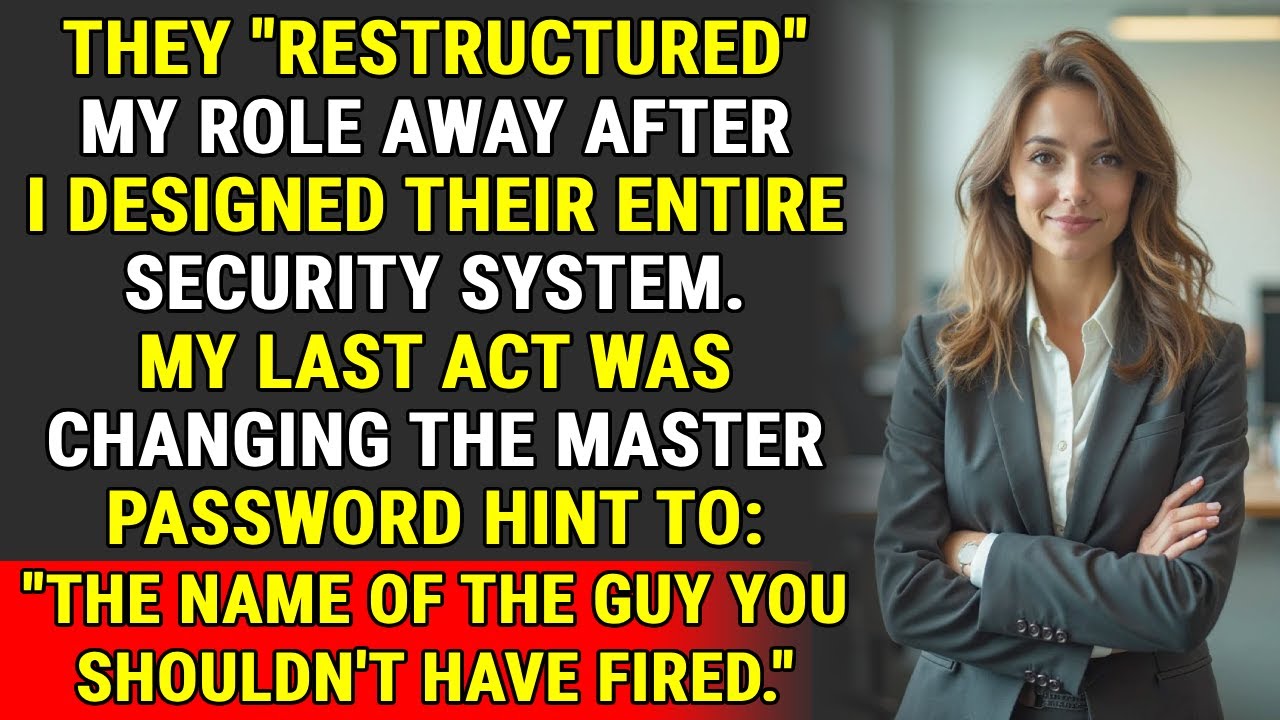 Меня уволили после того, как я построил им целую систему безопасности. Я придумал пароль: «Угадай...
