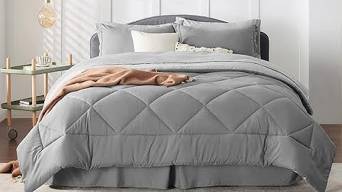 Bedsure 7 Pieces Reversible Comforter Set