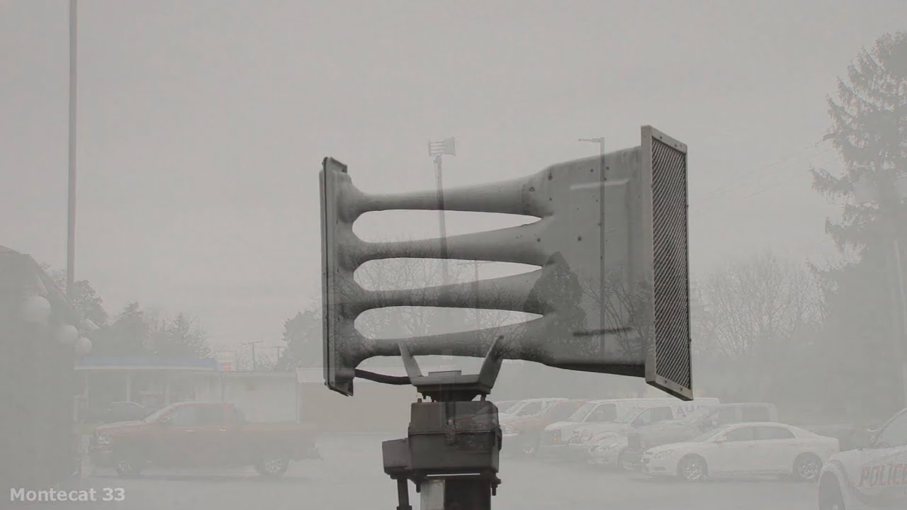 Analog Whelen WPS-4004 Siren Test, Attack, Lowell, IN