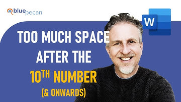 Microsoft Word Numbering Indent Problem | Too Much Space After 10th Number